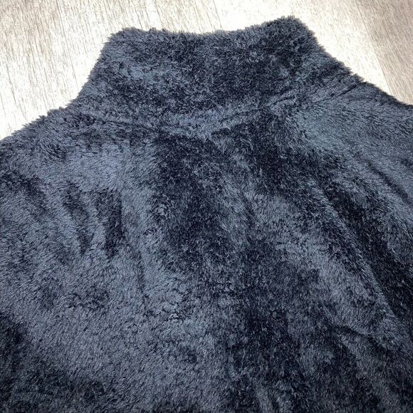 Calvin Klein Performance, Black Cropped Sherpa Fleece 1/4 Zip, Women’s X-Large - Picture 2 of 12